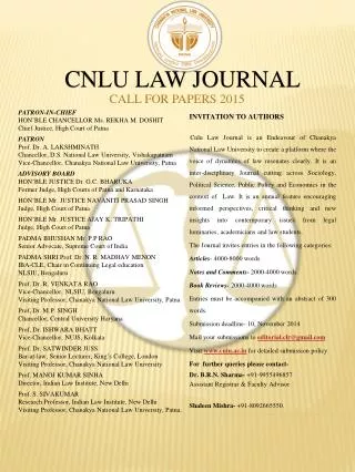 CNLU LAW JOURNAL