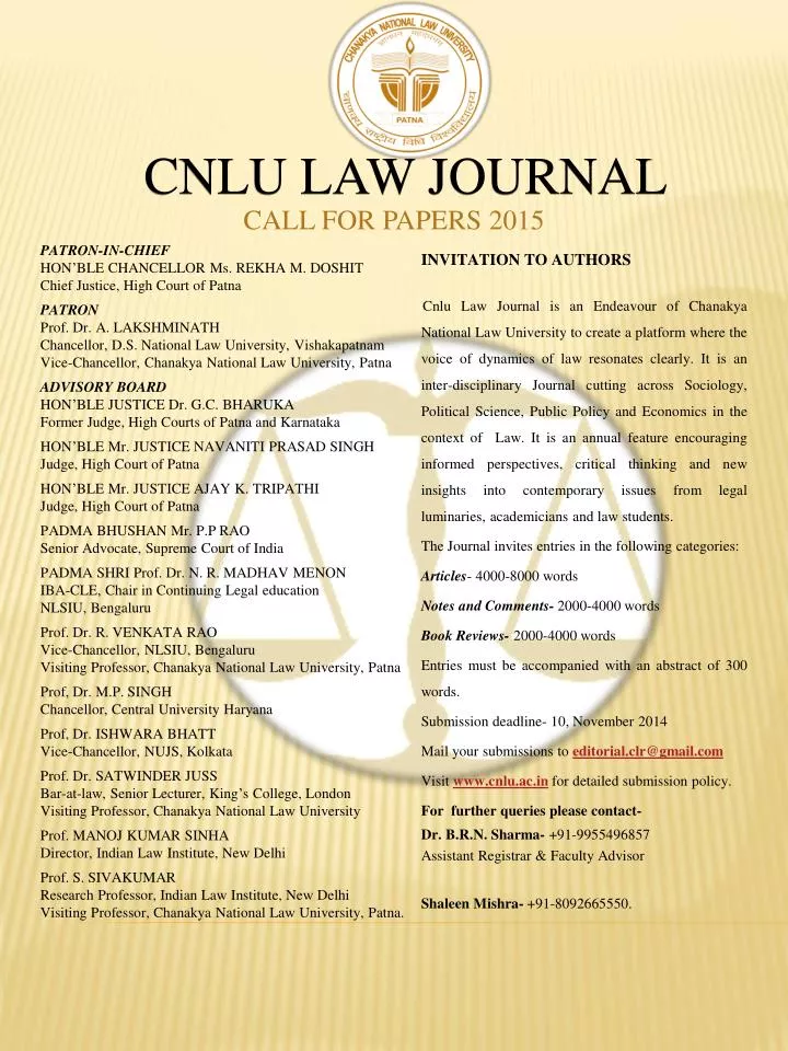 cnlu law journal