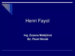henri fayol