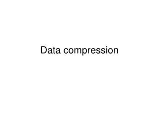 Data compression