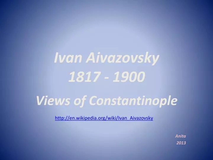 ivan aivazovsky 1817 1900
