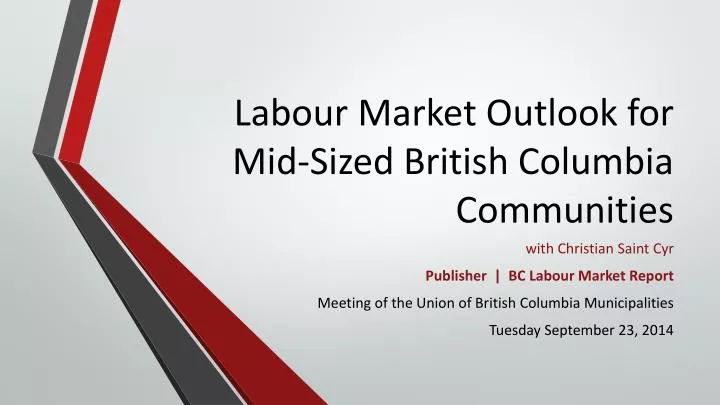 labour market outlook for mid sized british columbia communities