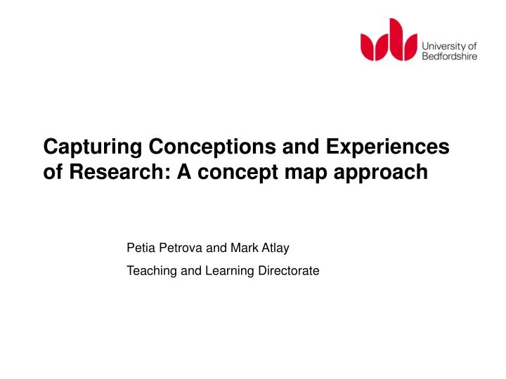 capturing conceptions and experiences of research a concept map approach