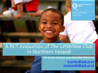 A RCT evaluation of The Letterbox Club in Northern Ireland