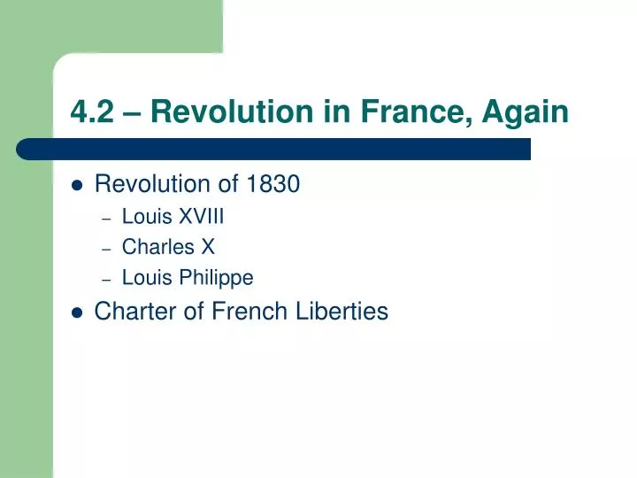 4 2 revolution in france again