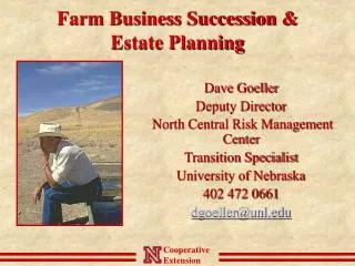 Farm Business Succession &amp; Estate Planning