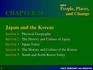 Japan and the Koreas