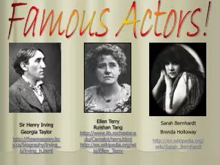Famous Actors!