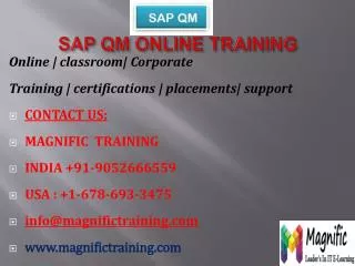 sap qm online training
