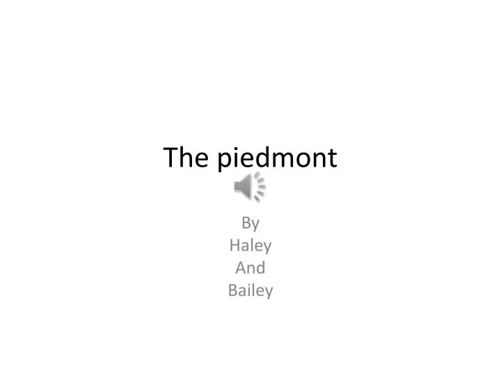 the piedmont