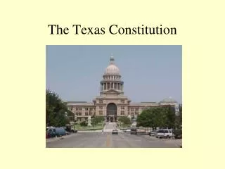 The Texas Constitution