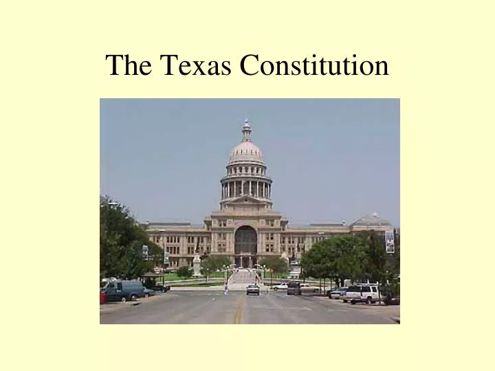 the texas constitution