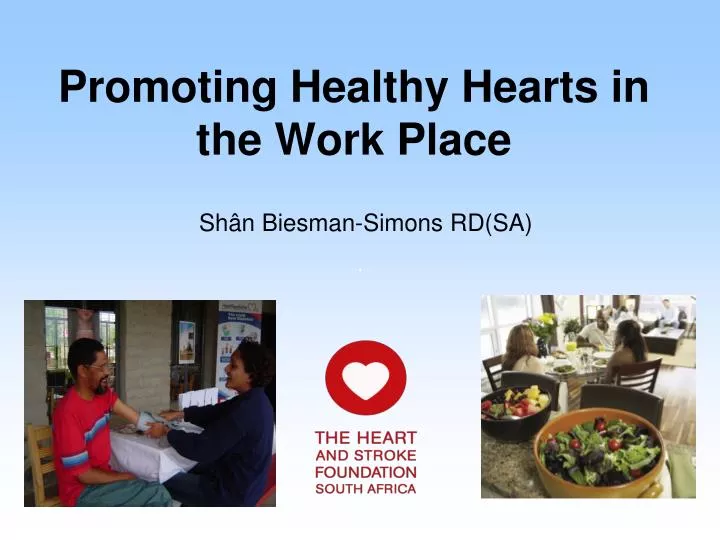promoting healthy hearts in the work place
