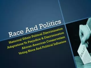 Race And Politics