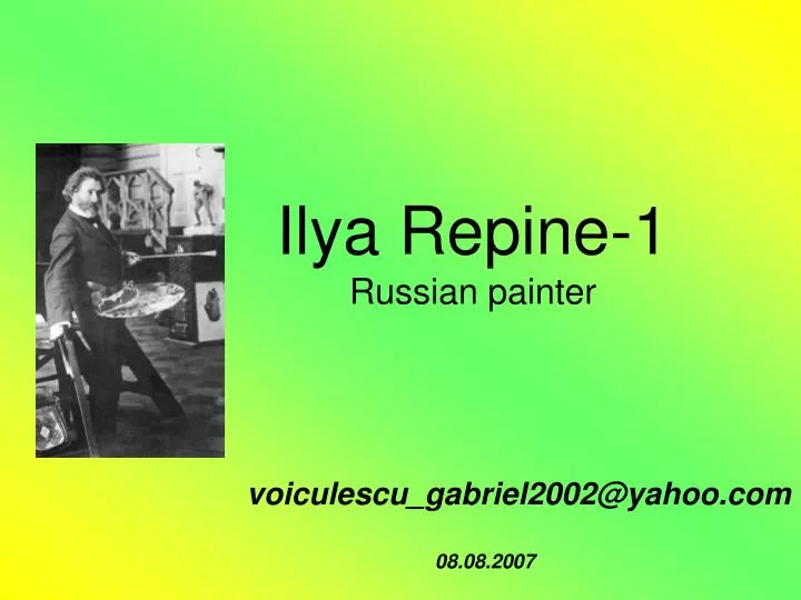 ilya repine 1 russian painter