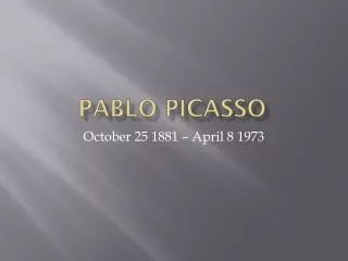 pablo picasso