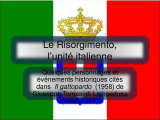 le risorgimento l unit italienne