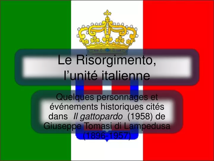 le risorgimento l unit italienne