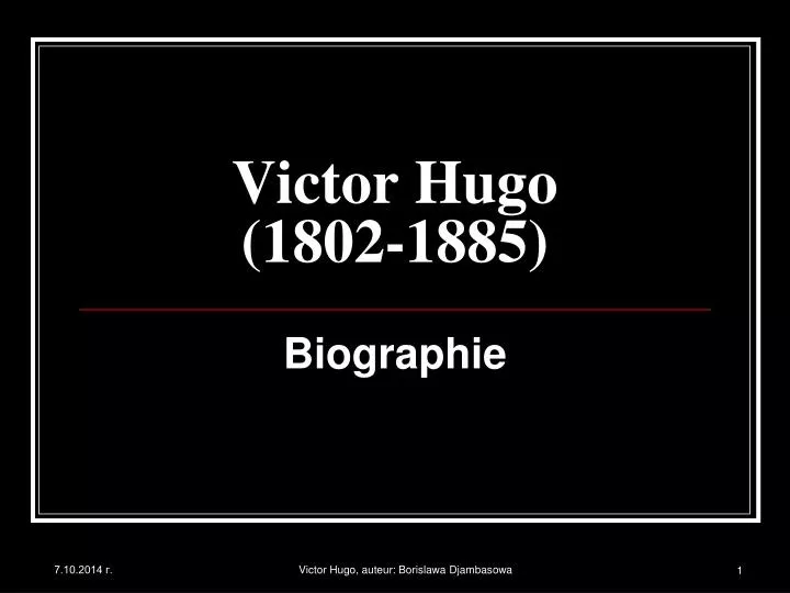 victor hugo 1802 1885