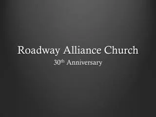 Roadway Alliance Church