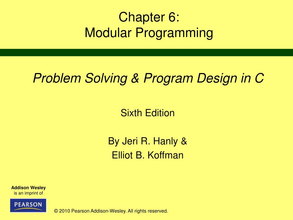 PPT - Chapter 6: Modular Programming PowerPoint Presentation, free ...