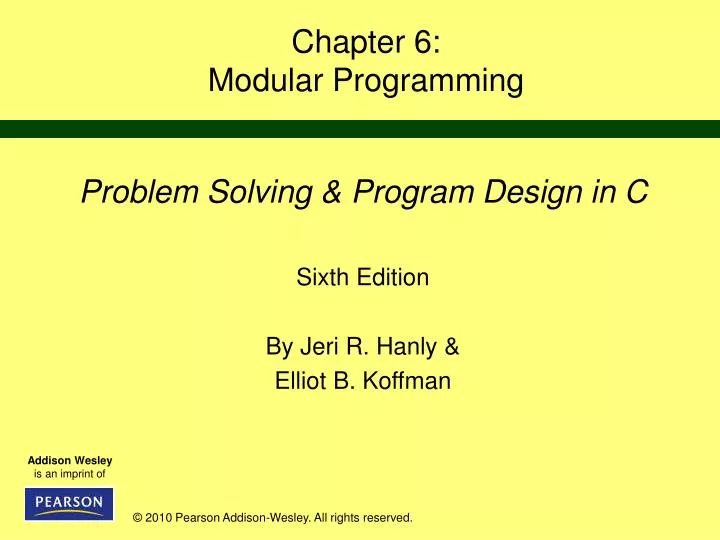 chapter 6 modular programming