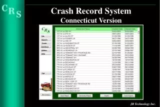Crash Record System Connecticut Version