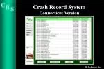 Crash Record System Connecticut Version - slide 1