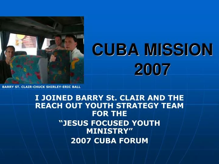 cuba mission 2007