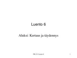 luento 6