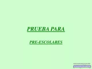 prueba para