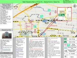 Simple Evacuation Chart of Piliao Vil., Sinying District, Tainan City