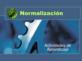 normalizaci n