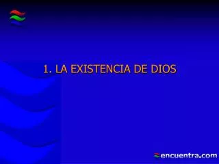 1 la existencia de dios
