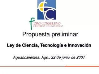 propuesta preliminar