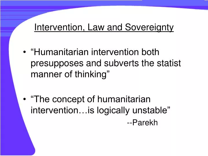 intervention law and sovereignty