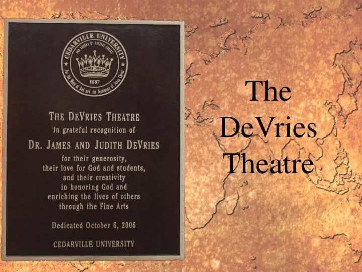 the devries theatre