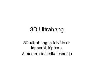 3d ultra hang