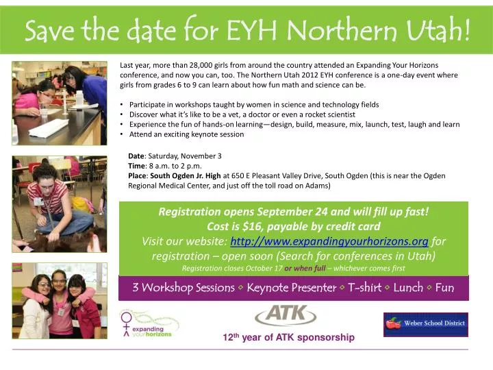 save the date for eyh northern utah