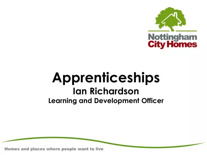 apprenticeships ian richardson learning and development officer