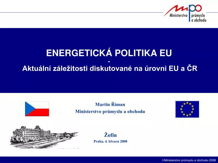 energetick politika eu aktu ln z le itosti diskutovan na rovni eu a r