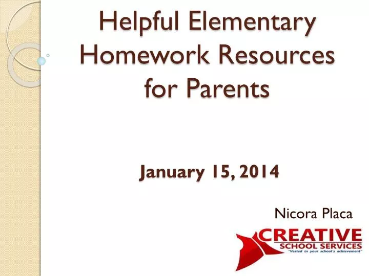 helpful elementary homework resources for parents