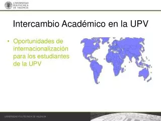 intercambio acad mico en la upv