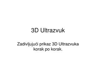 3d ultrazvuk