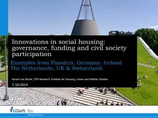 Innovations in social housing: governance, funding and civil society participation