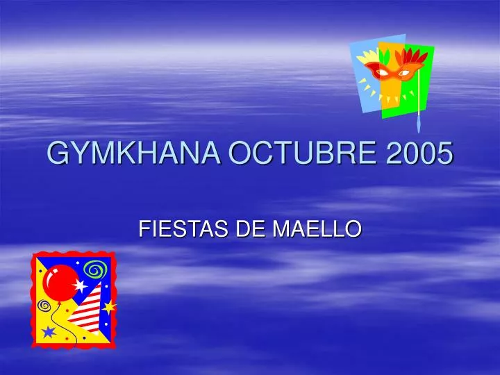 gymkhana octubre 2005