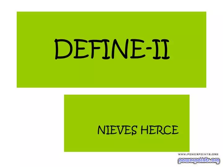 define ii