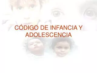 c digo de infancia y adolescencia
