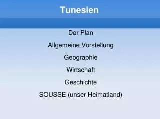 tunesien