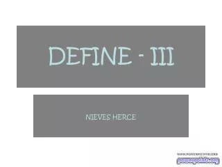 define iii